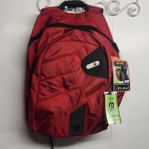 FUL Powerbag Red Backpack with Black Accents NWT Great Gift Need Power?